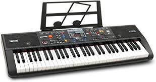 Amazon.com: Plixio 61-Key Digital Electric Piano Keyboard & Sheet ...
