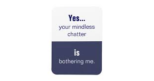 Your Mindless Chatter Slogan Magnet | Zazzle.com