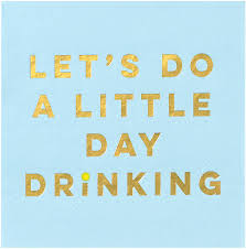 Amazon.com | X&O Paper Goods Blue ''Let's Do A Little Day Drinking ...