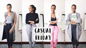CASUAL FRIDAY OUTFIT IDEAS FOR WORK | THIS IS ESS - YouTube
