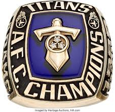 1999 Tennessee Titans AFC Championship Prototype Ring.... Football | Lot  #80551 | Heritage Auctions